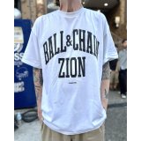 20th Anniversary Special Item BALL&CHAIN x club ZiON / Artwork by PICTURE MOUSE 半袖 Tシャツ ホワイト