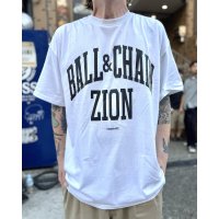 20th Anniversary Special Item BALL&CHAIN x club ZiON / Artwork by PICTURE MOUSE 半袖 Tシャツ ホワイト