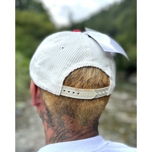 画像6: DEATH LOW RECORDS / Logo コーデュロイキャップ RED/WHITE
