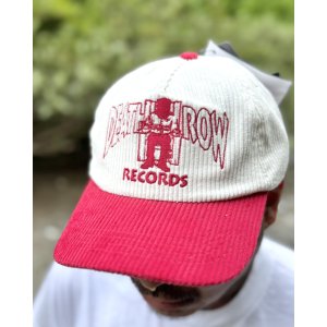 画像4: DEATH LOW RECORDS / Logo コーデュロイキャップ RED/WHITE