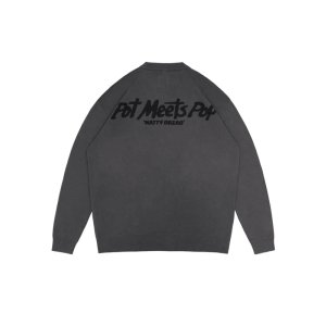 画像10: 送料無料 BOB MARLEY × POT MEETS POP / Natty Dread ニットセーター グレー