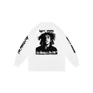 画像16: 送料無料 BOB MARLEY × POT MEETS POP / Natty Dread 長袖Tシャツ ホワイト