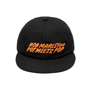 画像9: 送料無料 BOB MARLEY × POT MEETS POP / Live 6パネル スナップバックキャップ ブラック