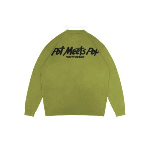 画像12: 送料無料 BOB MARLEY × POT MEETS POP / Natty Dread ニットセーター グリーン