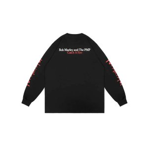 画像12: 送料無料 BOB MARLEY × POT MEETS POP / Catch A Fire 長袖Tシャツ ブラック