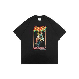 画像14: 送料無料 BOB MARLEY × POT MEETS POP / PMP LIVE! Tシャツ ブラック