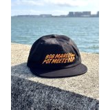 送料無料 BOB MARLEY × POT MEETS POP / Live 6パネル スナップバックキャップ ブラック