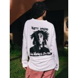 送料無料 BOB MARLEY × POT MEETS POP / Natty Dread 長袖Tシャツ ホワイト