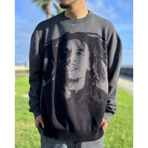 画像4: 送料無料 BOB MARLEY × POT MEETS POP / Natty Dread ニットセーター グレー