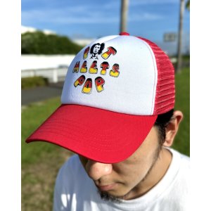 画像4: 送料無料 BOB MARLEY × POT MEETS POP / Tuff Gong メッシュキャップ レッド