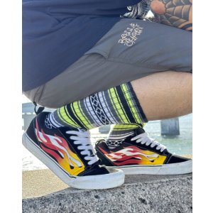 画像2: ONAOSHI GEORGE x NAUGHTY x ching & co. / FALSA スケーターソックス セーフティーイエロー