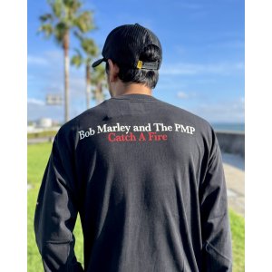 画像9: 送料無料 BOB MARLEY × POT MEETS POP / Catch A Fire 長袖Tシャツ ブラック