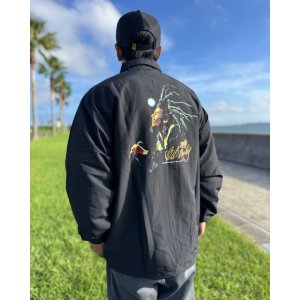 画像5: 送料無料 BOB MARLEY × POT MEETS POP / Live コーチジャケット ブラック