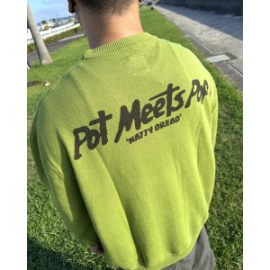 画像9: 送料無料 BOB MARLEY × POT MEETS POP / Natty Dread ニットセーター グリーン