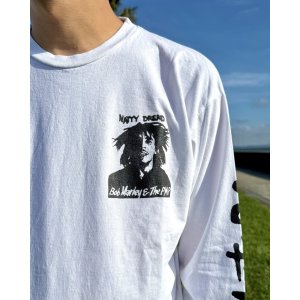 画像13: 送料無料 BOB MARLEY × POT MEETS POP / Natty Dread 長袖Tシャツ ホワイト