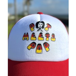 画像3: 送料無料 BOB MARLEY × POT MEETS POP / Tuff Gong メッシュキャップ レッド