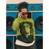 送料無料 BOB MARLEY × POT MEETS POP / Natty Dread ニットセーター グリーン