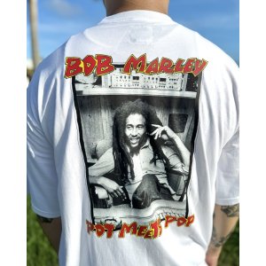 画像2: 送料無料 BOB MARLEY × POT MEETS POP / Uprising Tシャツ ホワイト
