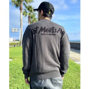 画像6: 送料無料 BOB MARLEY × POT MEETS POP / Natty Dread ニットセーター グレー