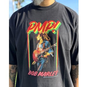画像4: 送料無料 BOB MARLEY × POT MEETS POP / PMP LIVE! Tシャツ ブラック