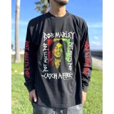 送料無料 BOB MARLEY × POT MEETS POP / Catch A Fire 長袖Tシャツ ブラック
