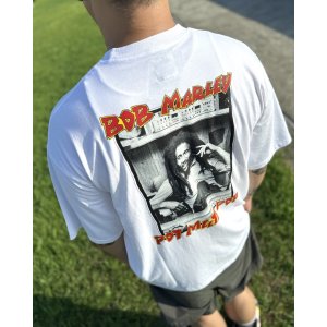 画像3: 送料無料 BOB MARLEY × POT MEETS POP / Uprising Tシャツ ホワイト