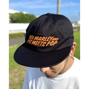 画像5: 送料無料 BOB MARLEY × POT MEETS POP / Live 6パネル スナップバックキャップ ブラック