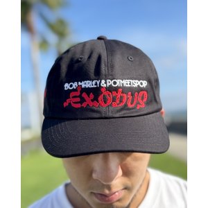 画像3: 送料無料 BOB MARLEY × POT MEETS POP / Exodus 6パネル スナップバックキャップ ブラック