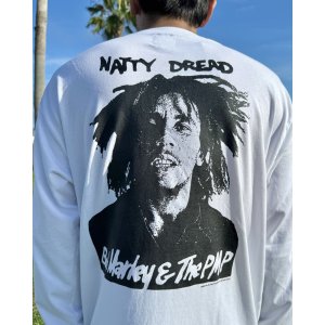 画像5: 送料無料 BOB MARLEY × POT MEETS POP / Natty Dread 長袖Tシャツ ホワイト