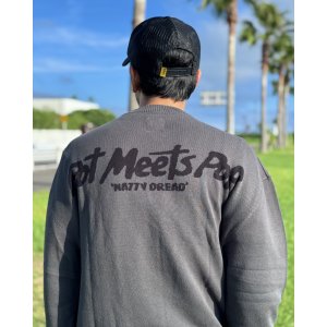 画像8: 送料無料 BOB MARLEY × POT MEETS POP / Natty Dread ニットセーター グレー