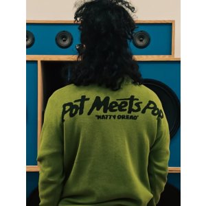 画像2: 送料無料 BOB MARLEY × POT MEETS POP / Natty Dread ニットセーター グリーン