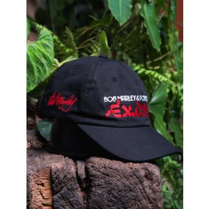 画像1: 送料無料 BOB MARLEY × POT MEETS POP / Exodus 6パネル スナップバックキャップ ブラック