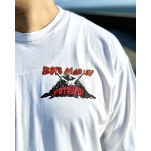 画像7: 送料無料 BOB MARLEY × POT MEETS POP / Uprising Tシャツ ホワイト