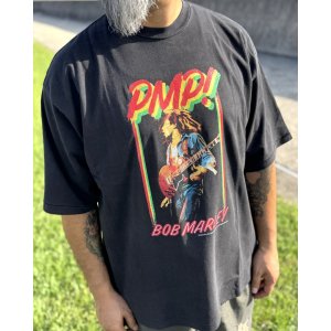 画像6: 送料無料 BOB MARLEY × POT MEETS POP / PMP LIVE! Tシャツ ブラック
