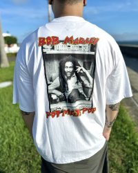 送料無料 BOB MARLEY × POT MEETS POP / Uprising Tシャツ ホワイト