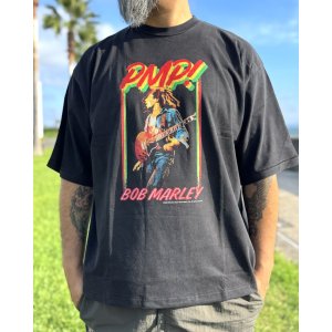画像5: 送料無料 BOB MARLEY × POT MEETS POP / PMP LIVE! Tシャツ ブラック