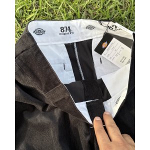 画像9: 送料無料 DICKIES / コーデュロイ 874 ワークパンツ ブラック