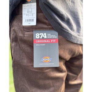 画像13: 送料無料 DICKIES / コーデュロイパンツ ダークブラウン
