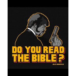 画像2: 10月19日23:59分締切 予約注文 送料無料 Pulp Fiction / Quentin Tarantino Do You Read the Bible? Tシャツ ブラック