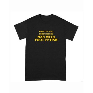 画像1: 10月19日23:59分締切 予約注文 送料無料 Written And Directed By Man With Foot Fetish Tシャツ ブラック