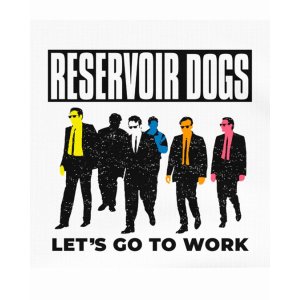 画像2: 10月19日23:59分締切 予約注文 送料無料 Reservoir Dogs / Quentin Tarantino Lets go to work Tシャツ ホワイト