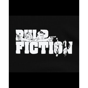 画像3: 10月19日23:59分締切 予約注文 送料無料 Pulp Fiction / Quentin Tarantino Cartoon Characters Tシャツ ブラック