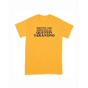 画像1: 10月19日23:59分締切 予約注文 送料無料 Written and Directed By Quentin Tarantino Tシャツ ゴールド