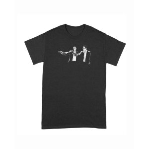画像1: 10月19日23:59分締切 予約注文 送料無料 Pulp Fiction / Quentin Tarantino Vincent & Jules Tシャツ ブラック