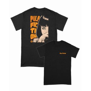 画像1: 10月19日23:59分締切 予約注文 送料無料 Pulp Fiction / Quentin Tarantino Mia Wallace Tシャツ ブラック