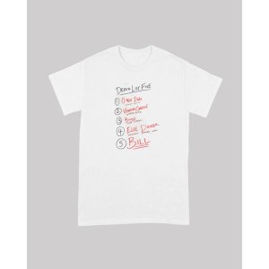 画像1: 10月19日23:59分締切 予約注文 送料無料 KILL BILL / Quentin Tarantino Death List Five Tシャツ ホワイト