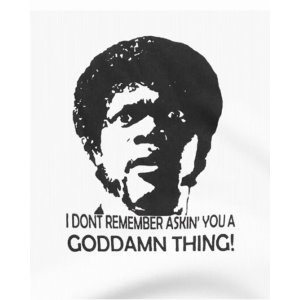 画像2: 10月19日23:59分締切 予約注文 送料無料 Pulp Fiction / Quentin Tarantino I Don't Remember Asking You A Goddamn Thing Tシャツ ホワイト