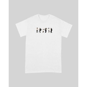 画像1: 10月19日23:59分締切 予約注文 送料無料 Pulp Fiction / Quentin Tarantino Let's dance! Tシャツ ホワイト