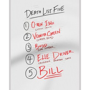 画像2: 10月19日23:59分締切 予約注文 送料無料 KILL BILL / Quentin Tarantino Death List Five Tシャツ ホワイト