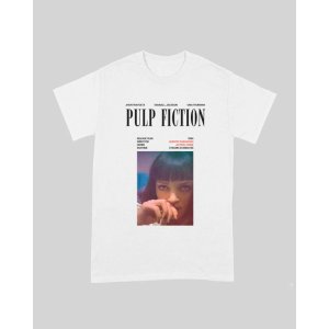 画像1: 10月19日23:59分締切 予約注文 送料無料 Pulp Fiction / Quentin Tarantino Mia Cover Vibe Tシャツ ホワイト